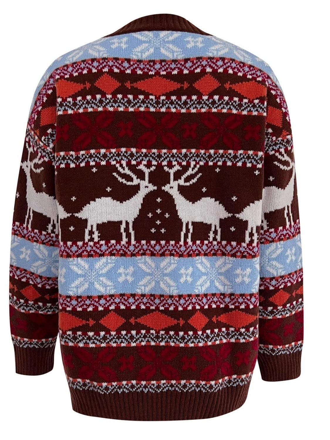 Trinidad | Pullover with a geometric crew neck and dropped shoulders