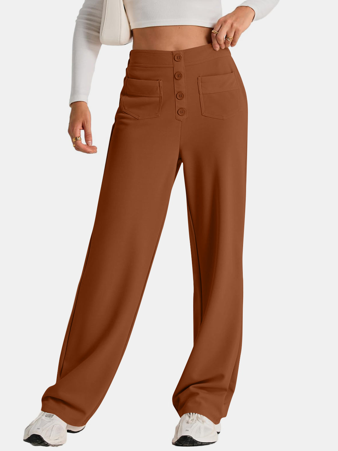 Aurora | Wide-leg, high-waisted trousers