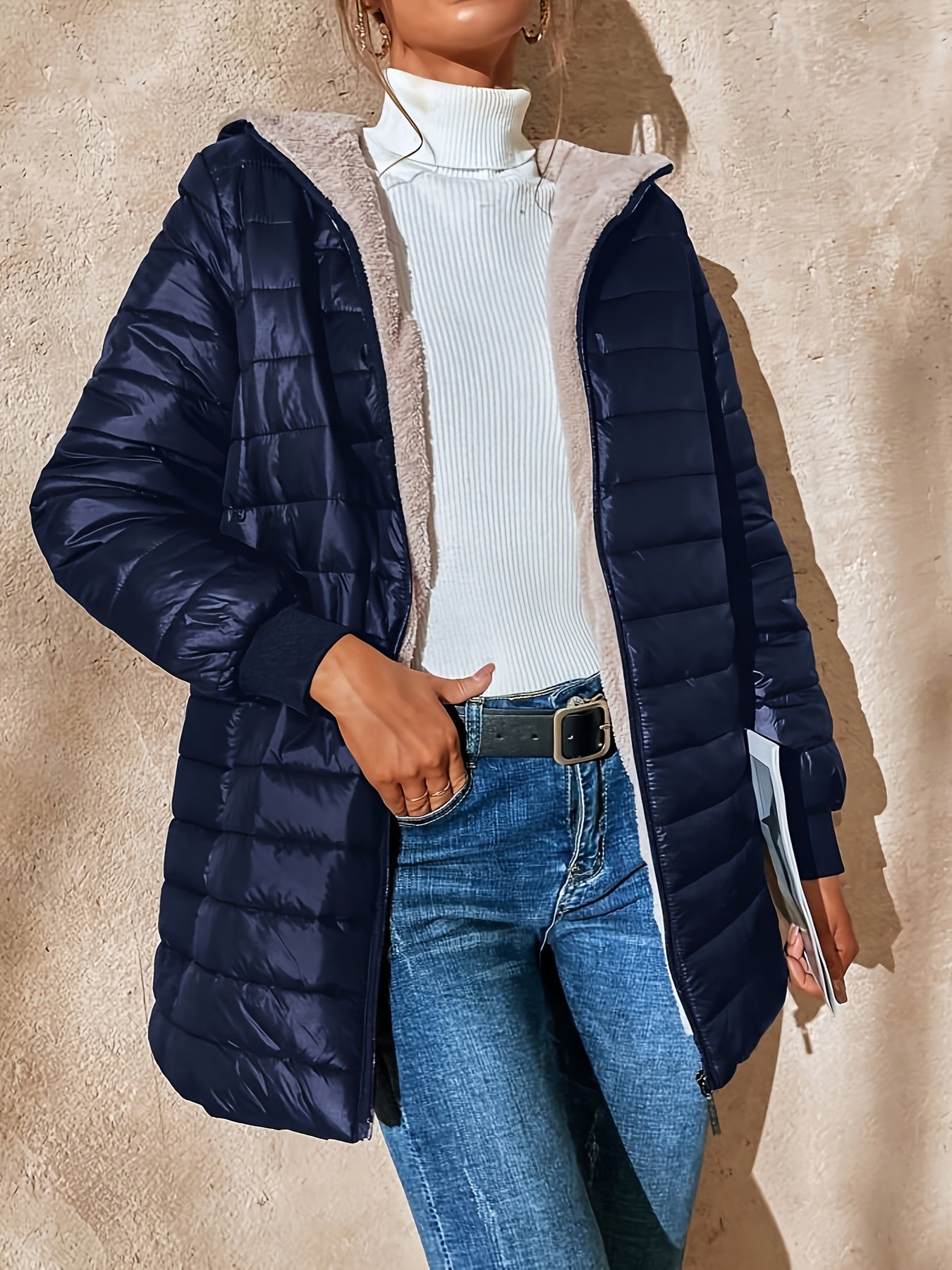 Xenia | Cozy hooded quilted coat with soft lining