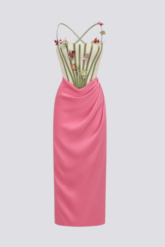 Mónica® | Sydney Floral Corset Maxi Dress