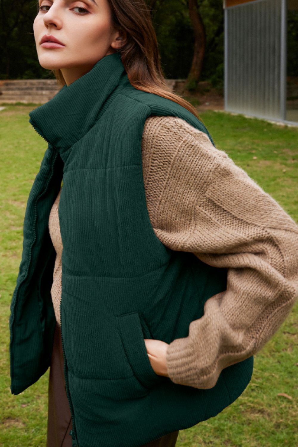 Harriet | Zip-up turtleneck sweater