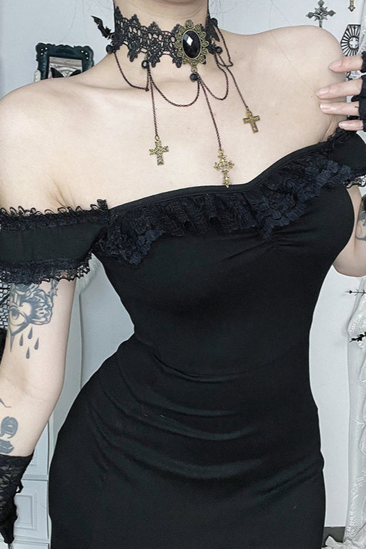 Subculture Lace Gothic Dress