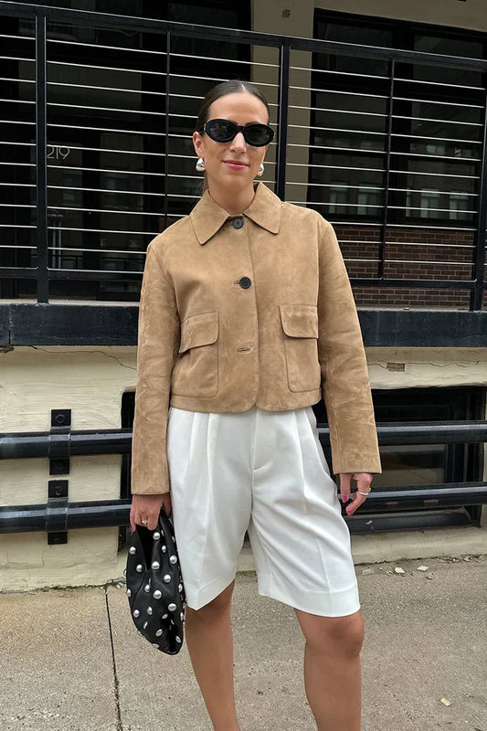 Estela | SUEDE JACKET WITH POCKET