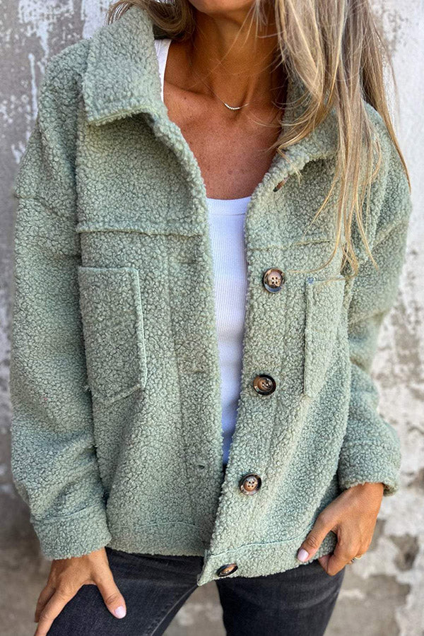 Amalia | Cozy winter coat with side pockets for women
