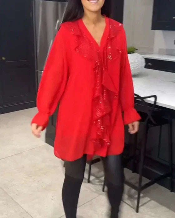 Miren® | Blouse With Elegant Ruffles