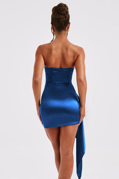 Strapless Bodycon Midi Party Dress