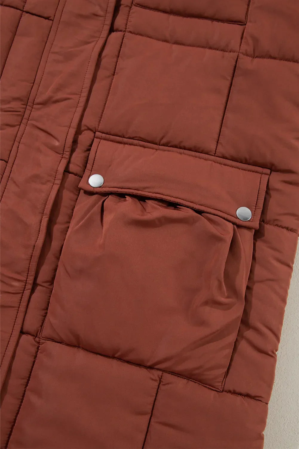 Teodora | Long-sleeved winter coat with pockets and bubble structure