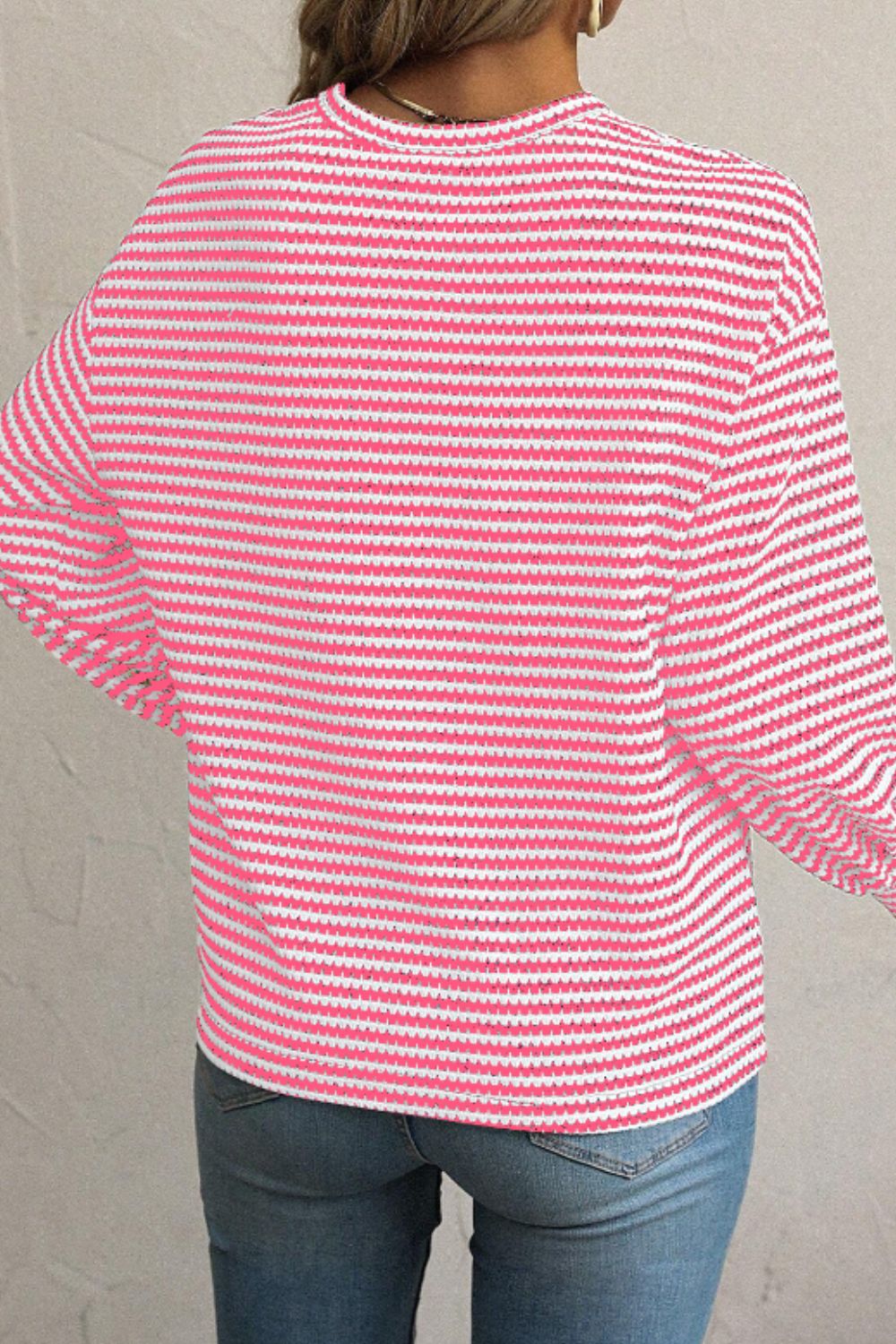 Xara | Striped, long-sleeved top with a crew neck