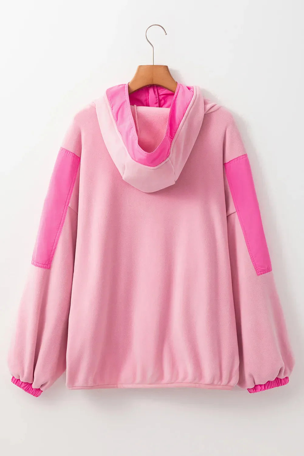 Leire | Color block, long sleeve, half zip hoodie