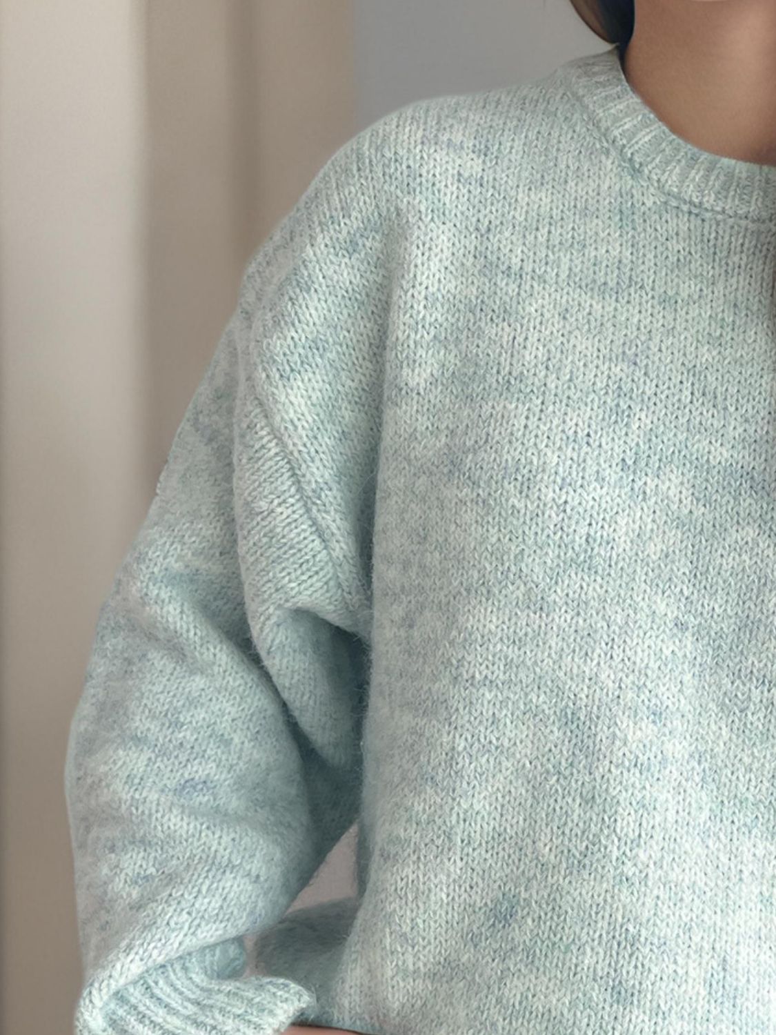 Hortensia | Crew neck sweater with long sleeves