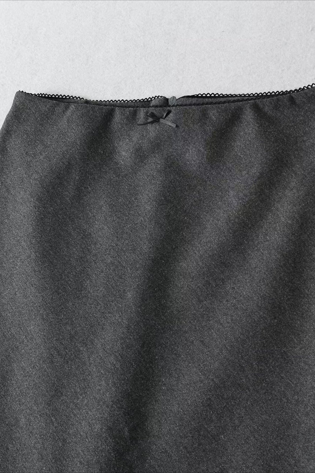 Lace Trimmed Plaid Bodycon Skirt