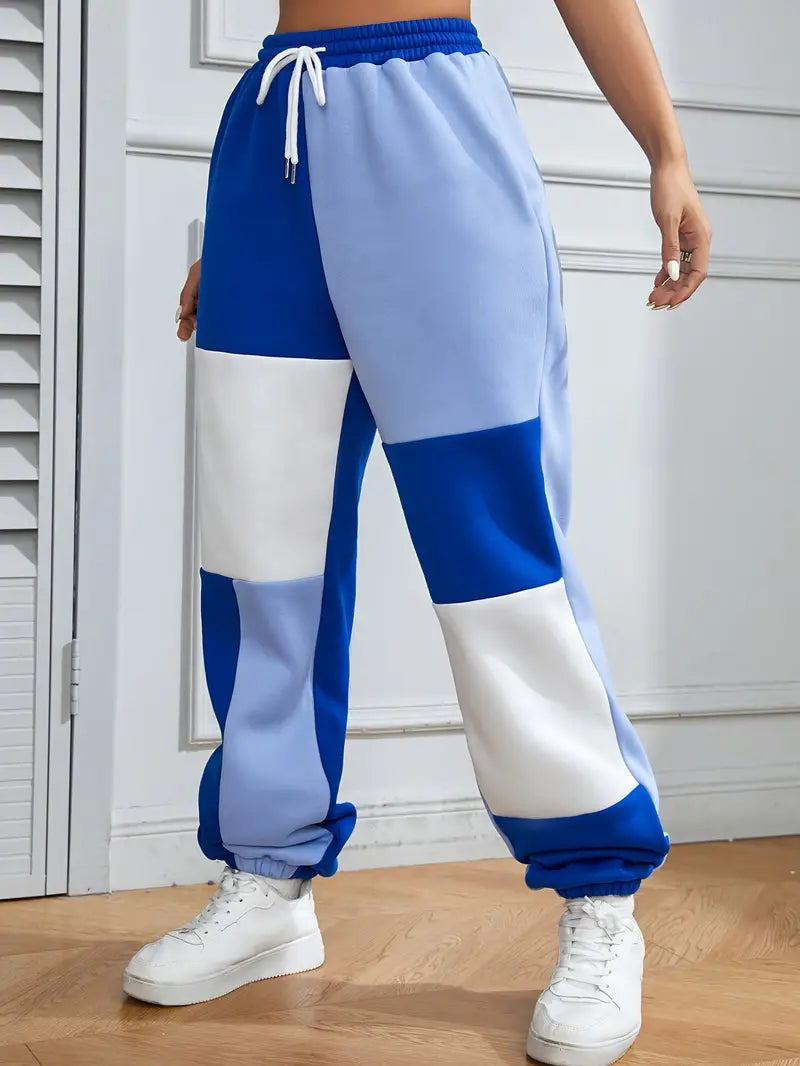 Jimena | Stylish jogging pants with a color block design