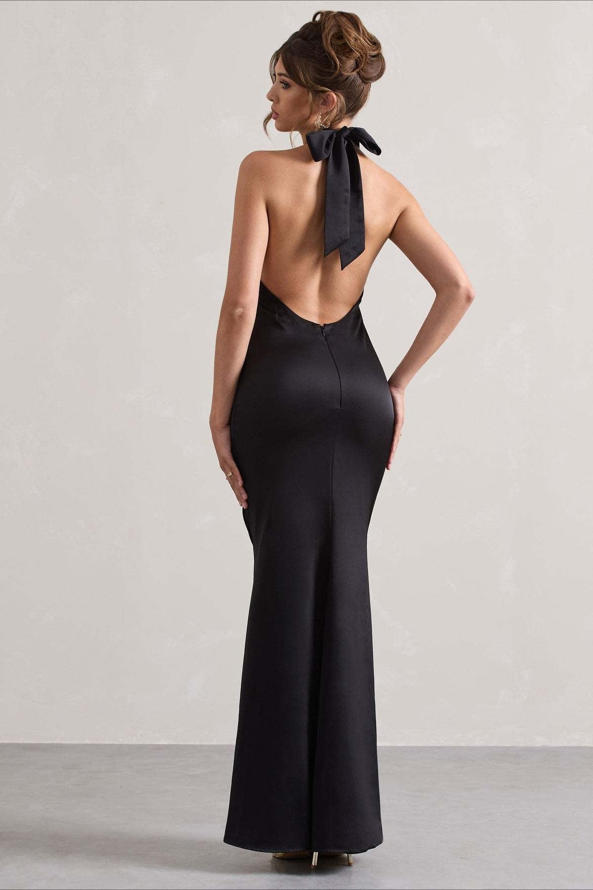 Slim Fit Halter Evening Party Dress