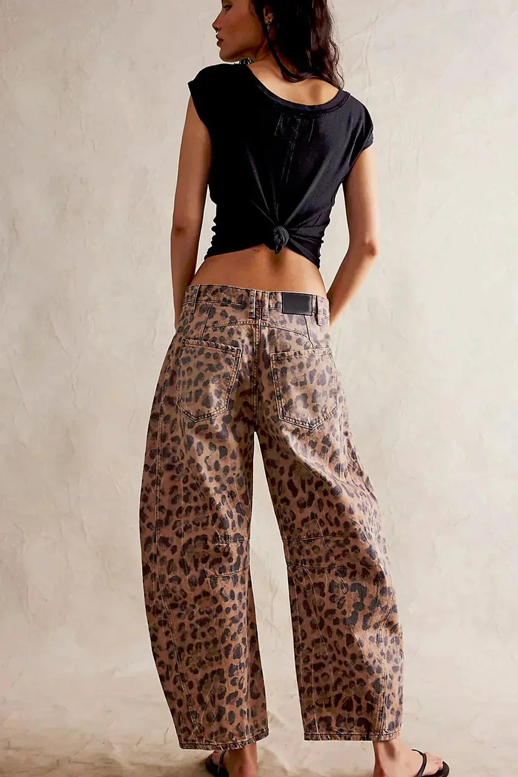 Xiomara® | Jeans With Leopard Print