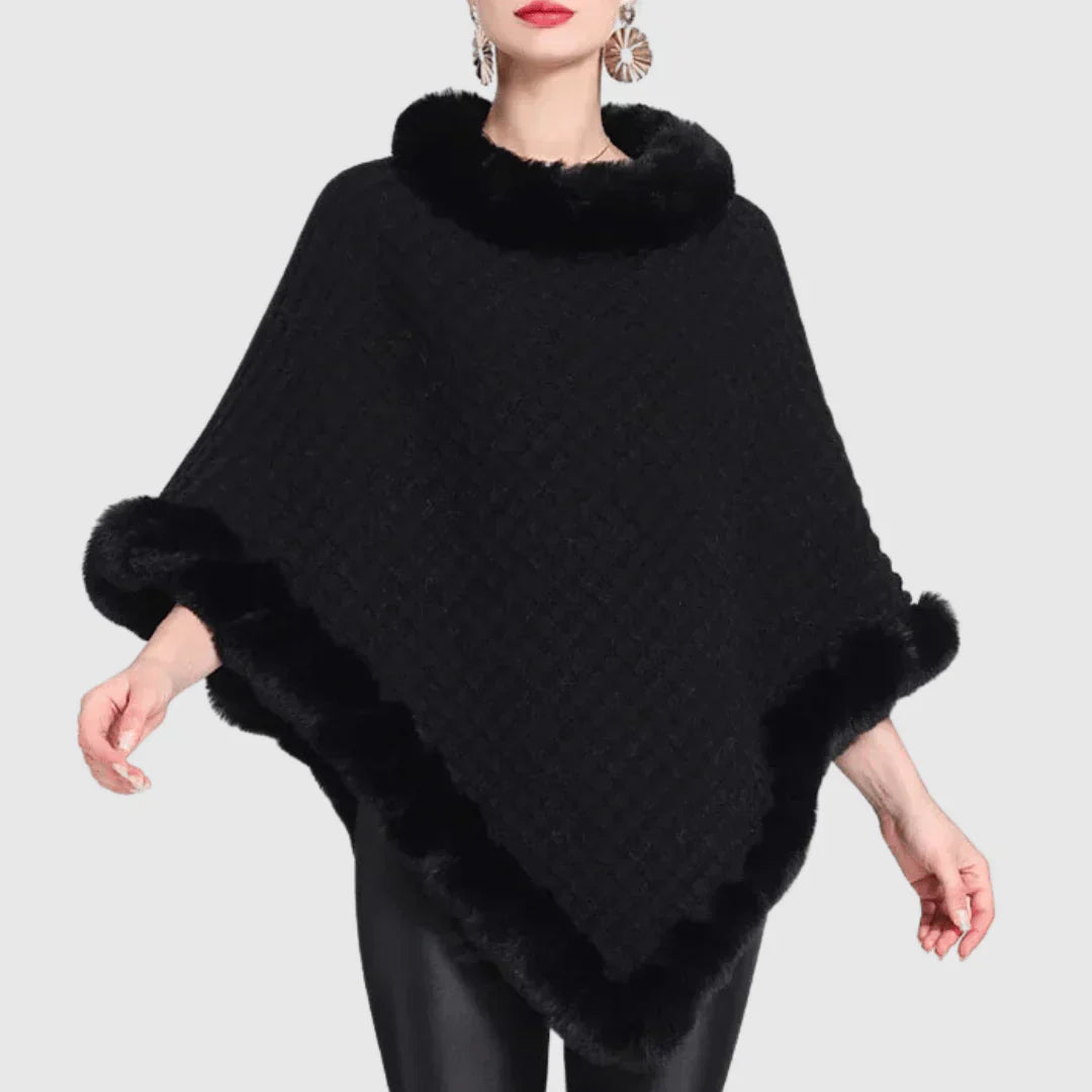 Lilian | High neck poncho for women