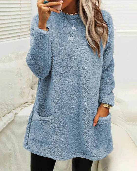 Janine® | Casual women's sweater with pockets