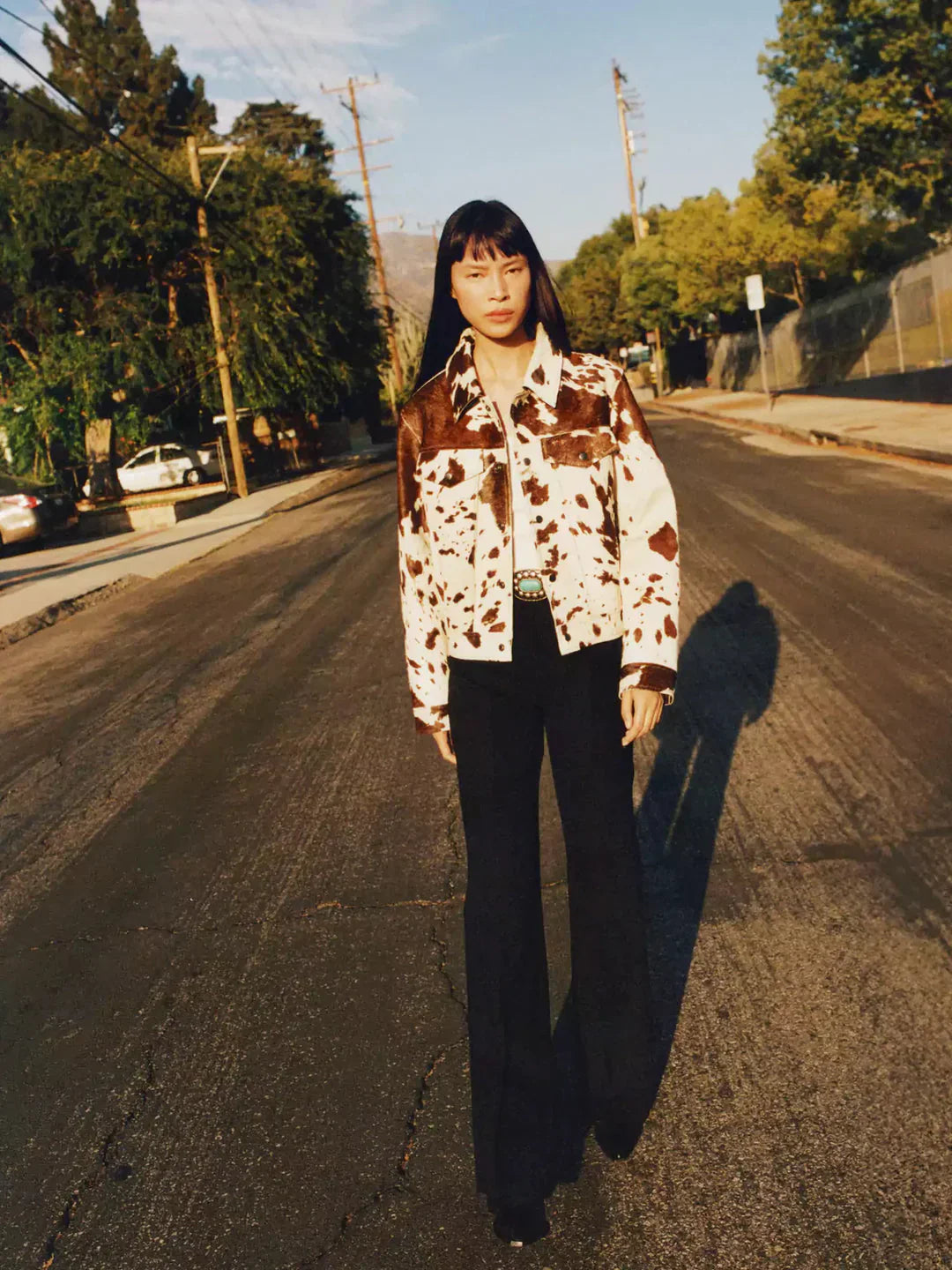 Dolores | PRINTED LEATHER JACKET