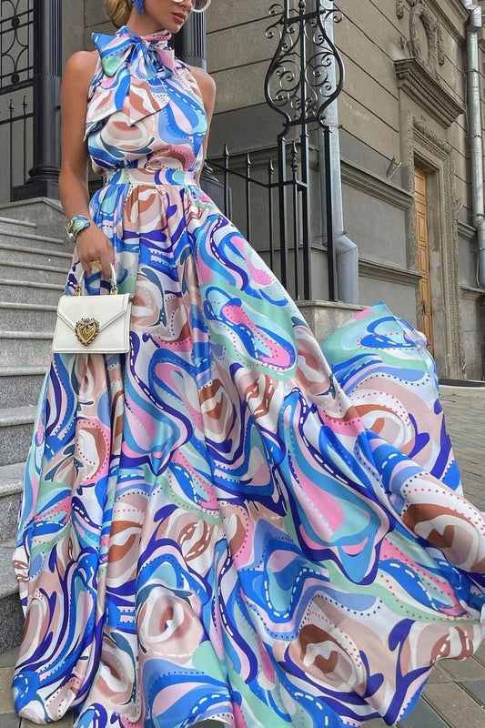 Erika® | French Style Floral Chiffon Dress