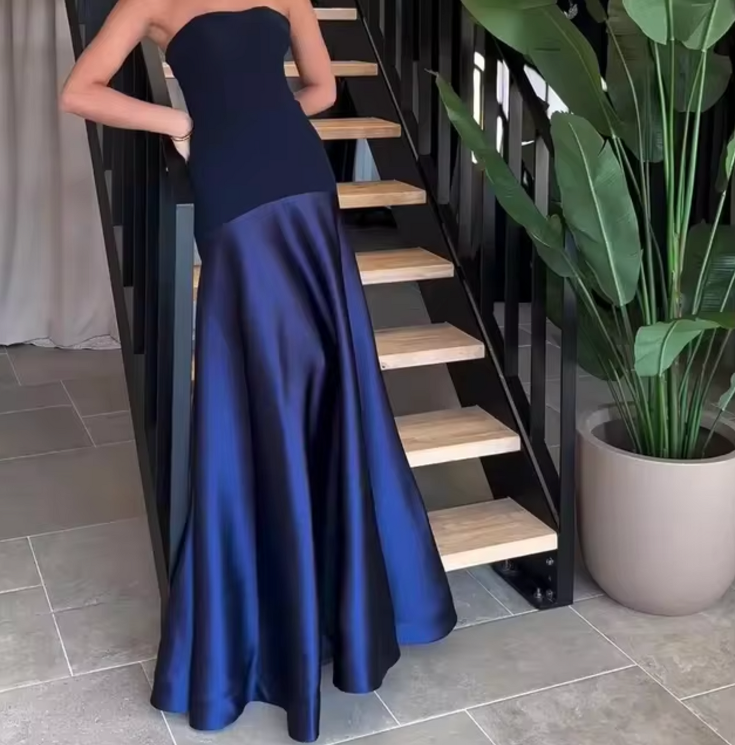 Nicoletta® | Elegant Strapless Long Dress