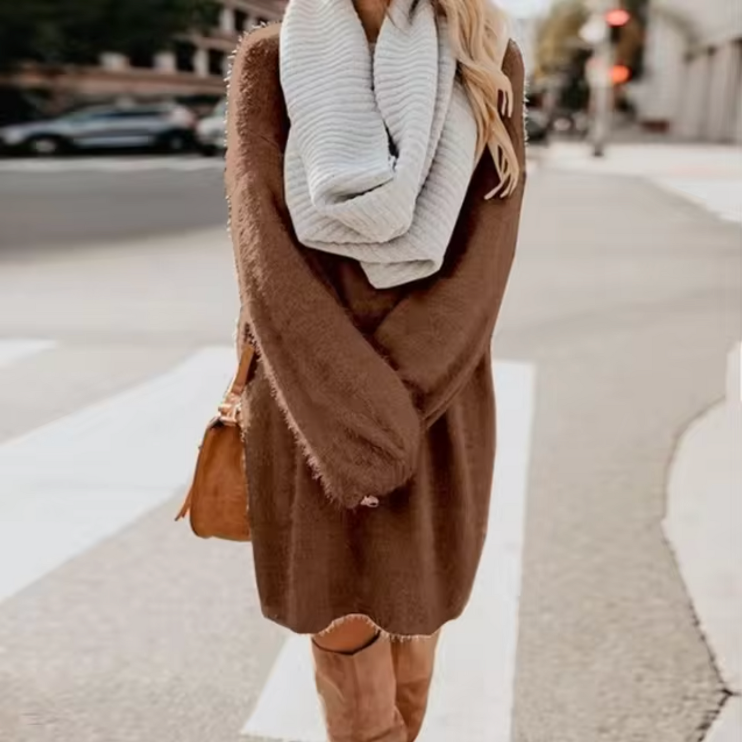 Maria José | Cotton knit sweater dress