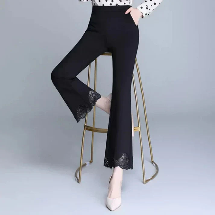 Ester® | Elegant High-Waisted Flared Trousers