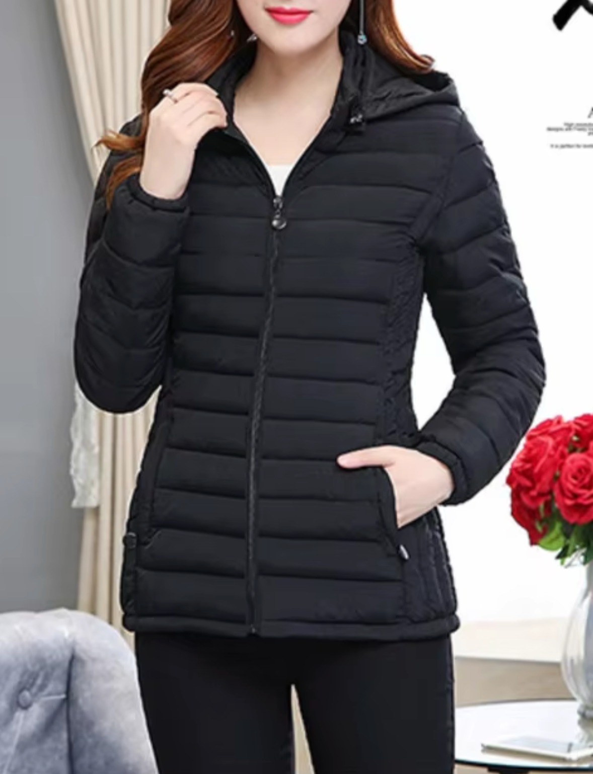 Violeta | Padded jacket with removable hood