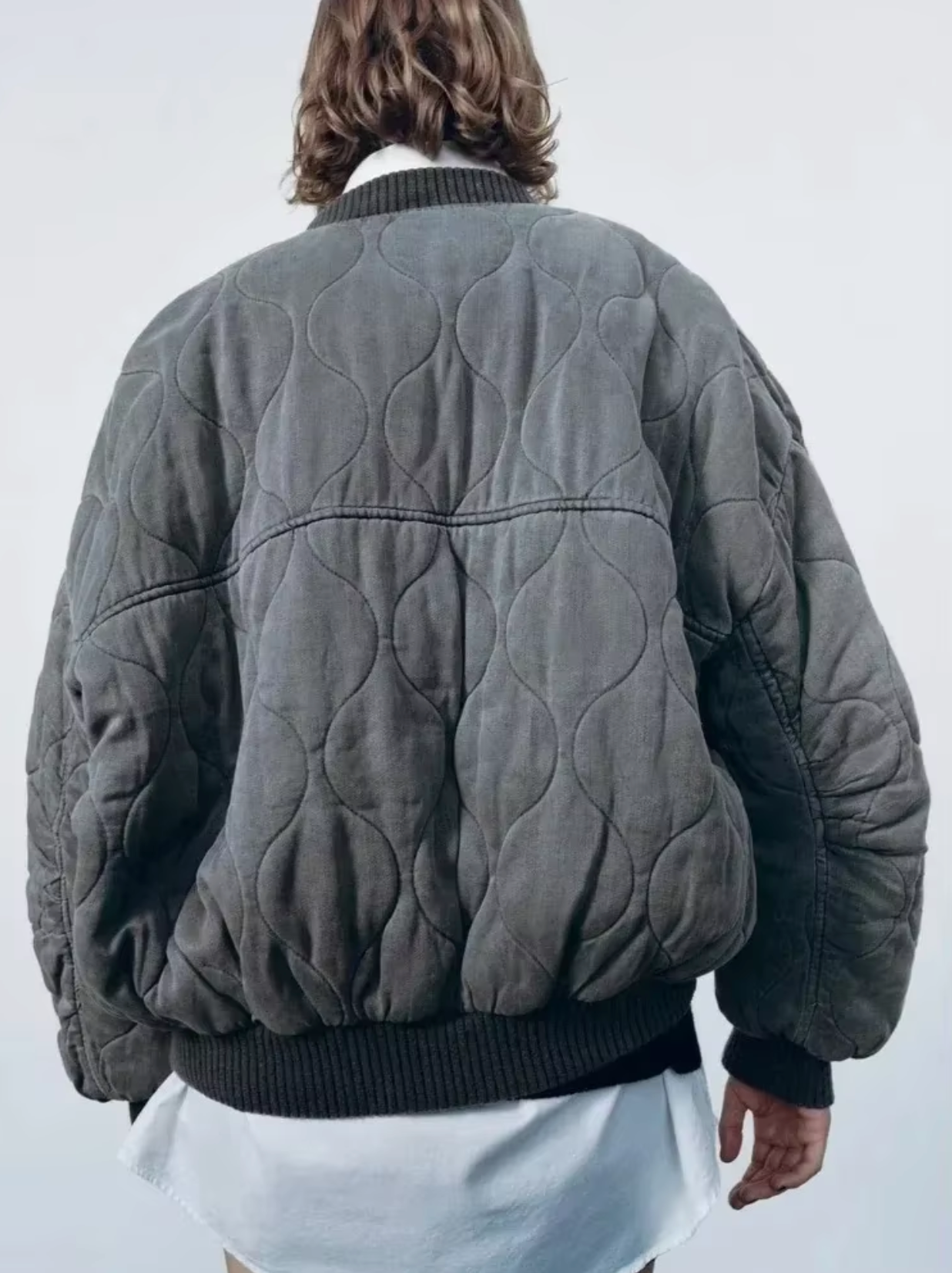 Brenda | Cotton jacket with a crew neck