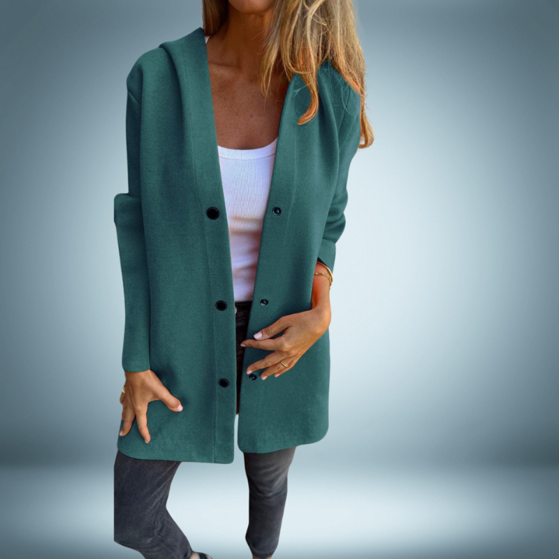 Reina | Elegant trench coat with capuchon