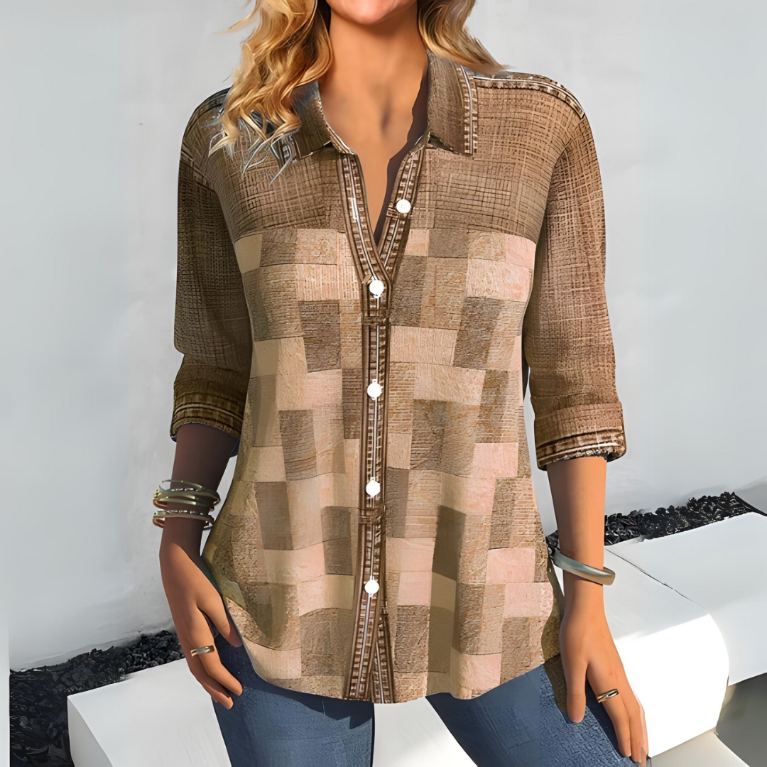 Lea® | Plaid Blouse