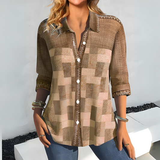 Lea® | Plaid Blouse