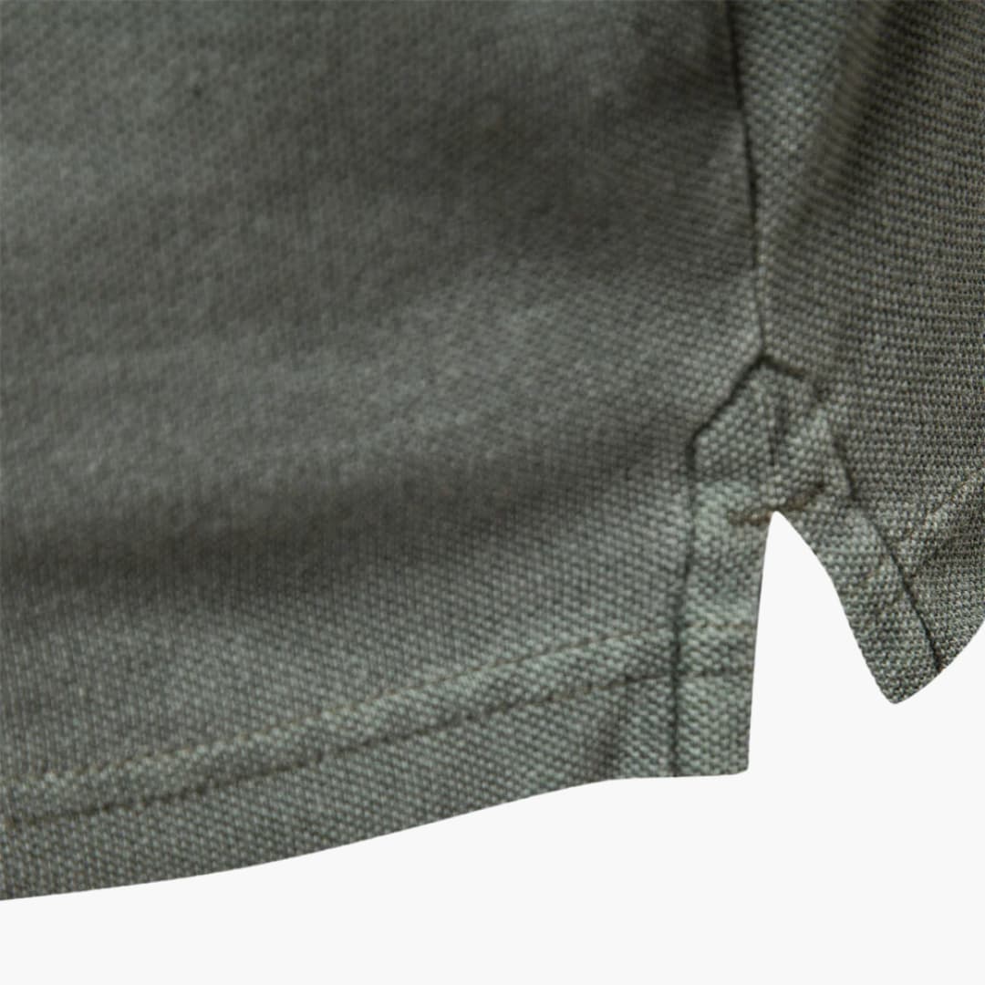 Men's Polo Shirt with Button Placket and Tapered Fit