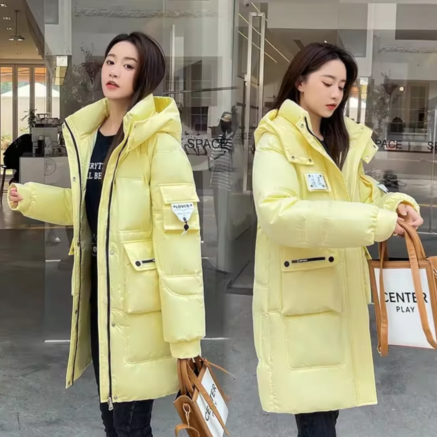 Marta | Long cotton anorak with hood