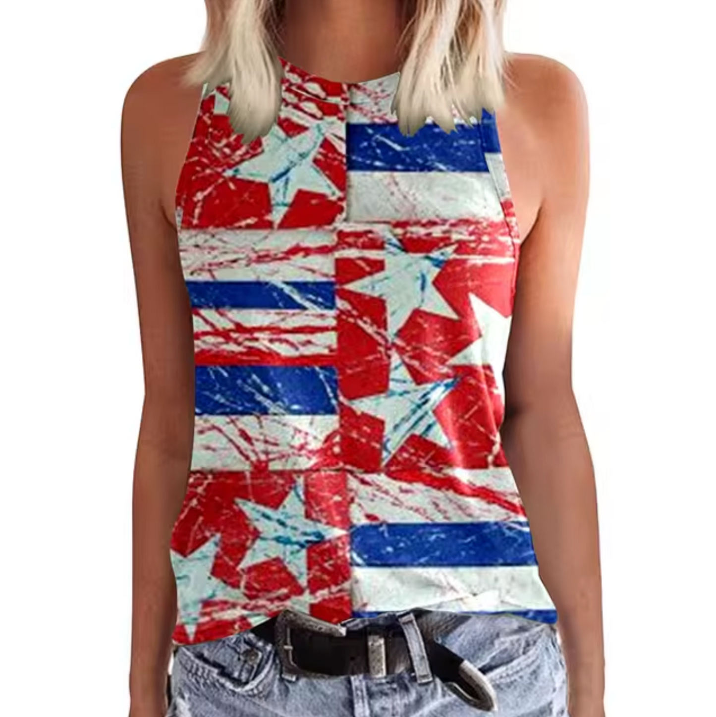 Isabelle® | Sleeveless T-Shirts With Printed Designs