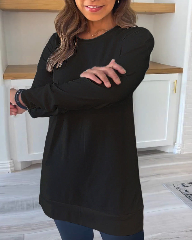 Sabine | Simple long-sleeved sweatshirt