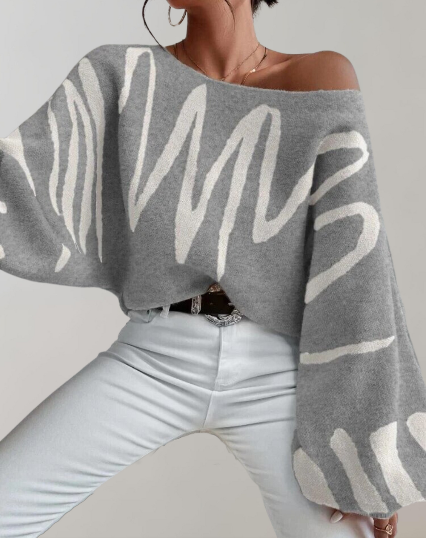Belén® | Print Lantern Sleeves Off-Shoulder