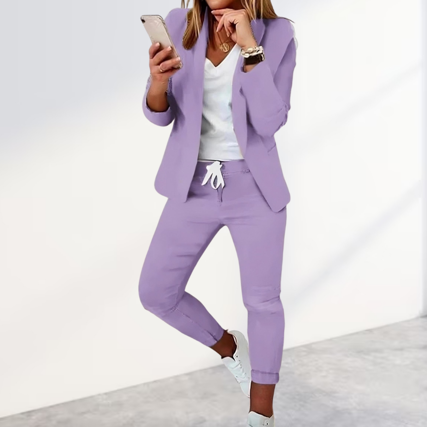 Rebeca® | Stylish Blazer & Trousers Set