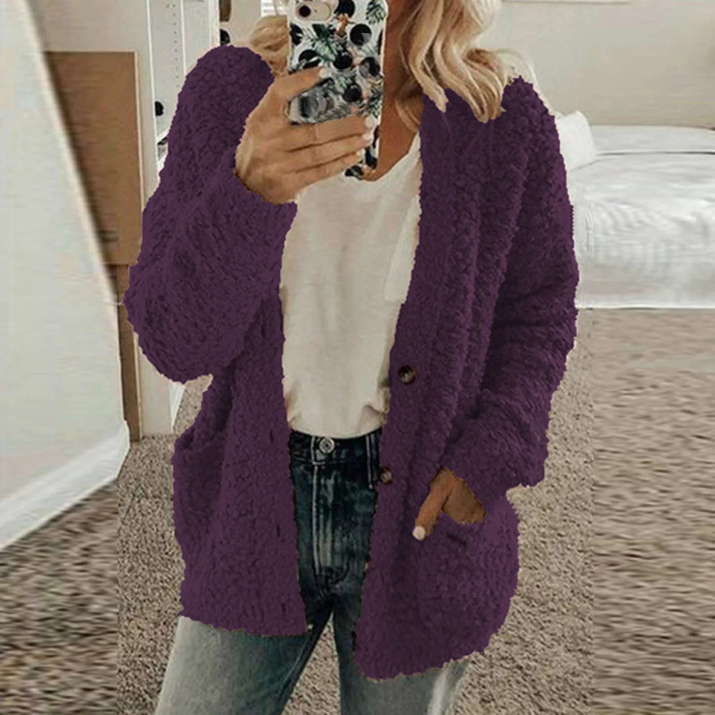 Geraldine | Tailored and elegant winter cardigan