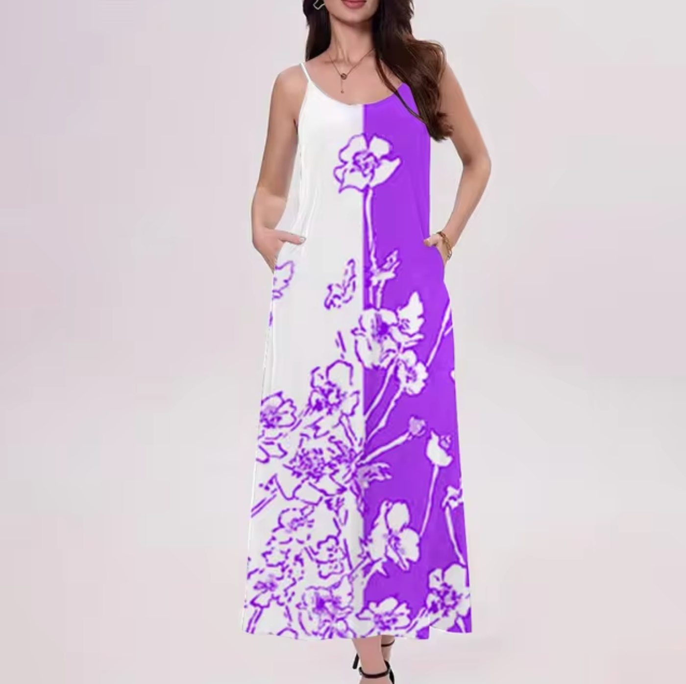 Vanda® | Sleeveless Floral Print Dress