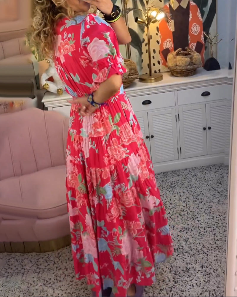 Sofia® | Dress With Floral Enchantment