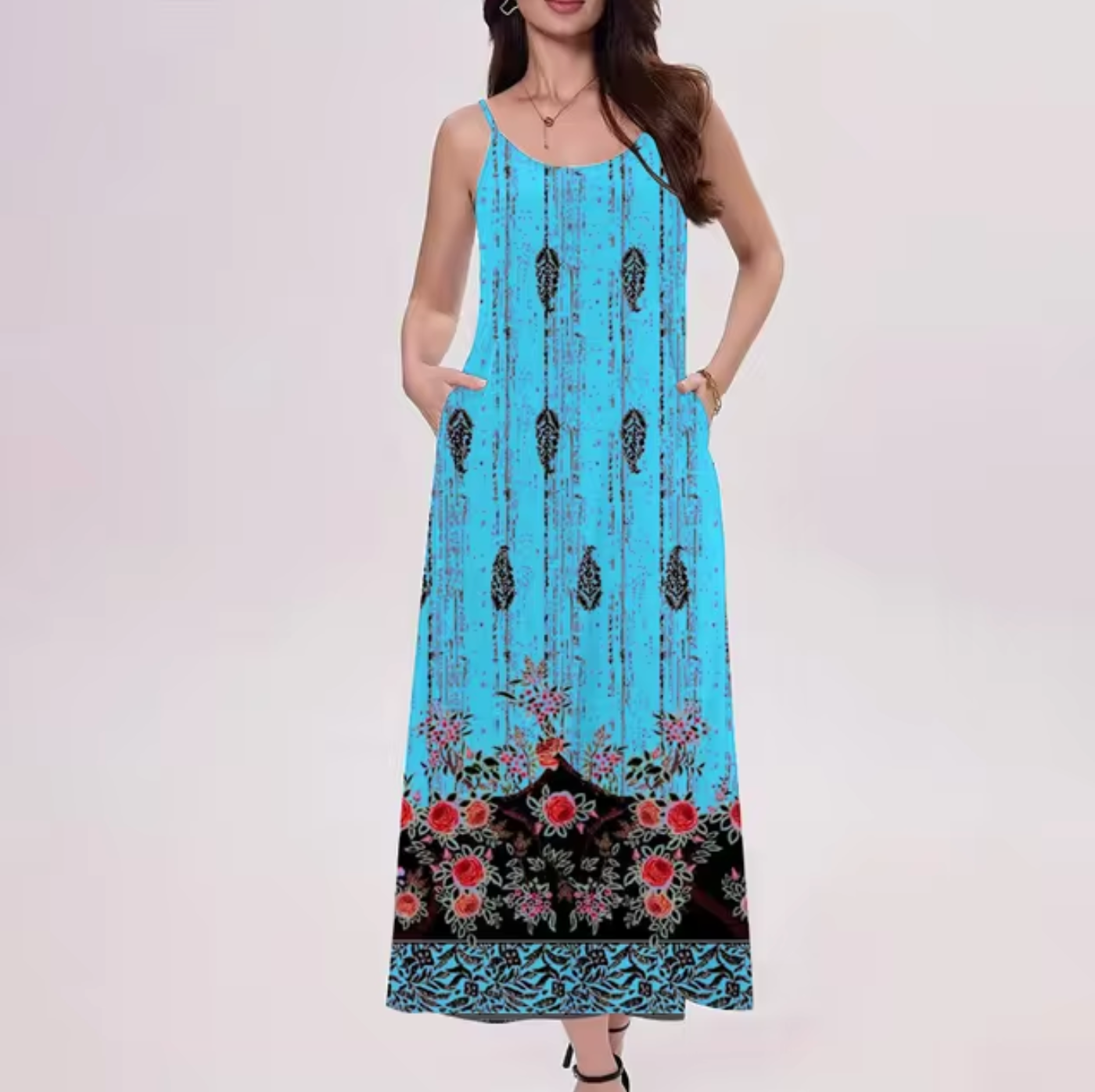 Vilma® | Elegant Printed Long Dress