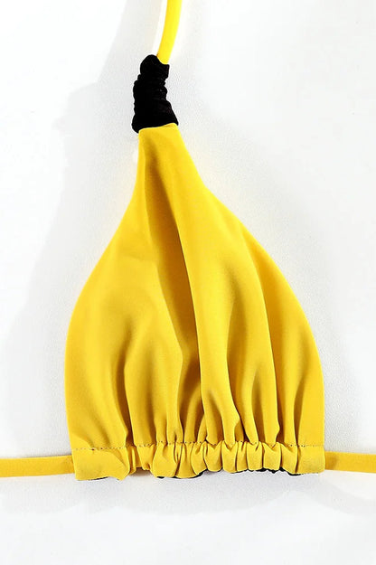 Two-Sided Triangle Bikini Set