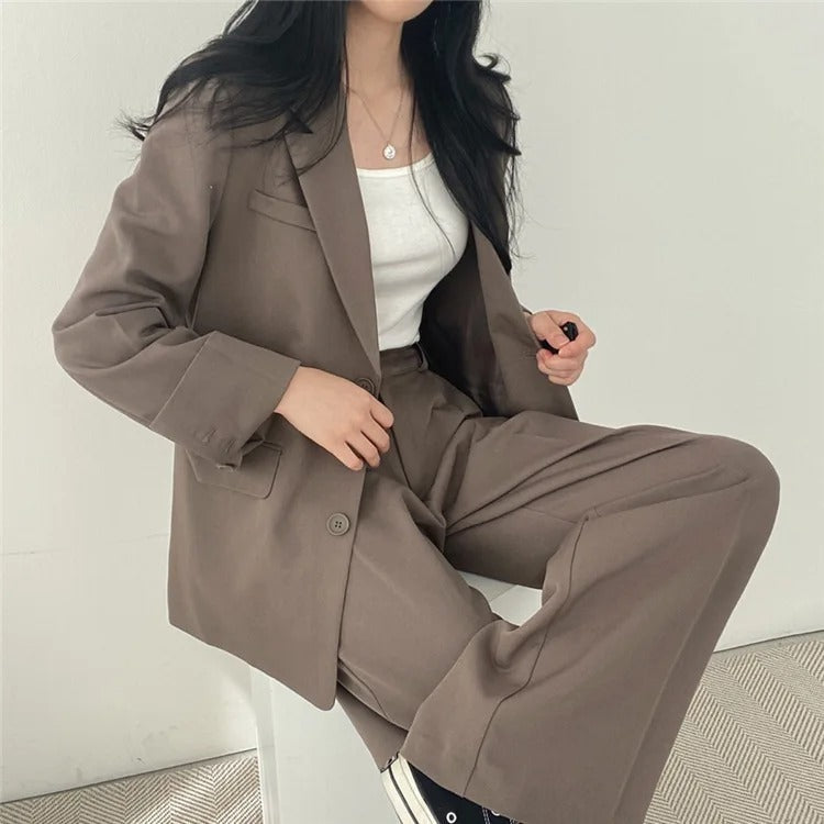 സോഫിയ (Sophia)® | Blazer And Straight-Leg Pants Set For Women