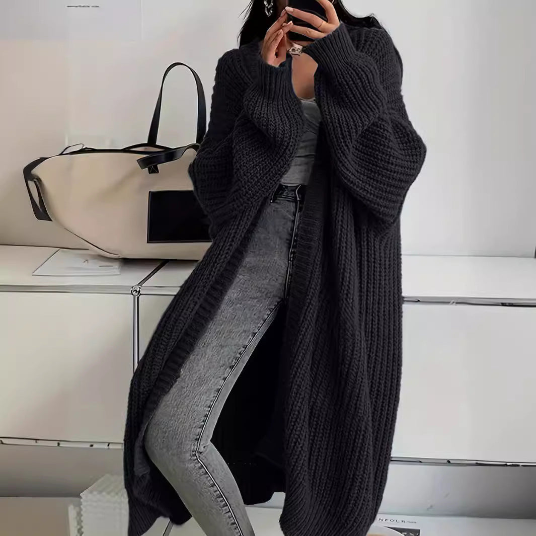Flor® | Plain Open-Front Cardigan