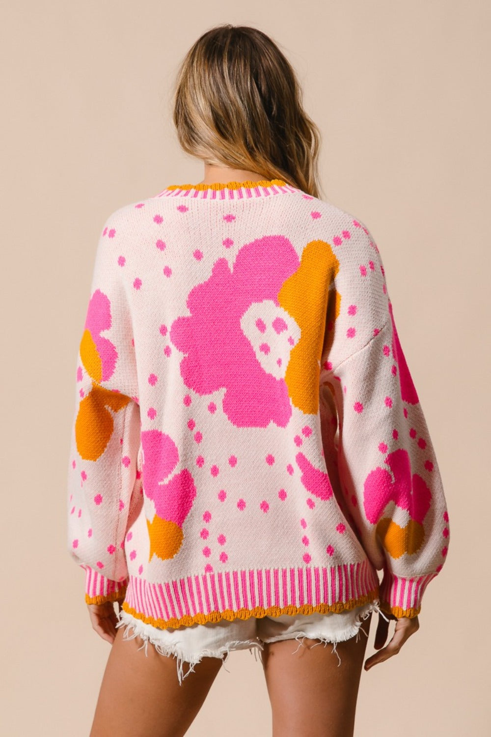 Ulla | Contrast floral print sweater