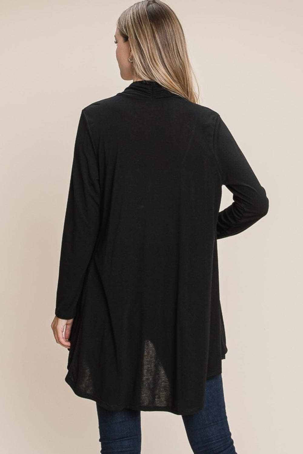 Fatima | Long sleeve open front cardigan