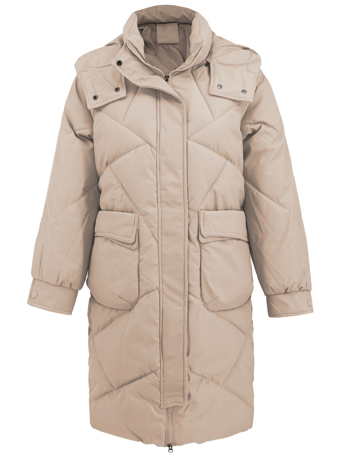 Avelina | Long-sleeved winter coat with hood and pockets