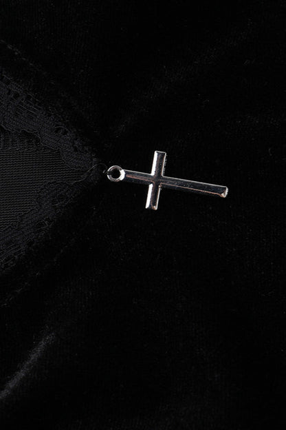 Lace Velvet Gothic Dress