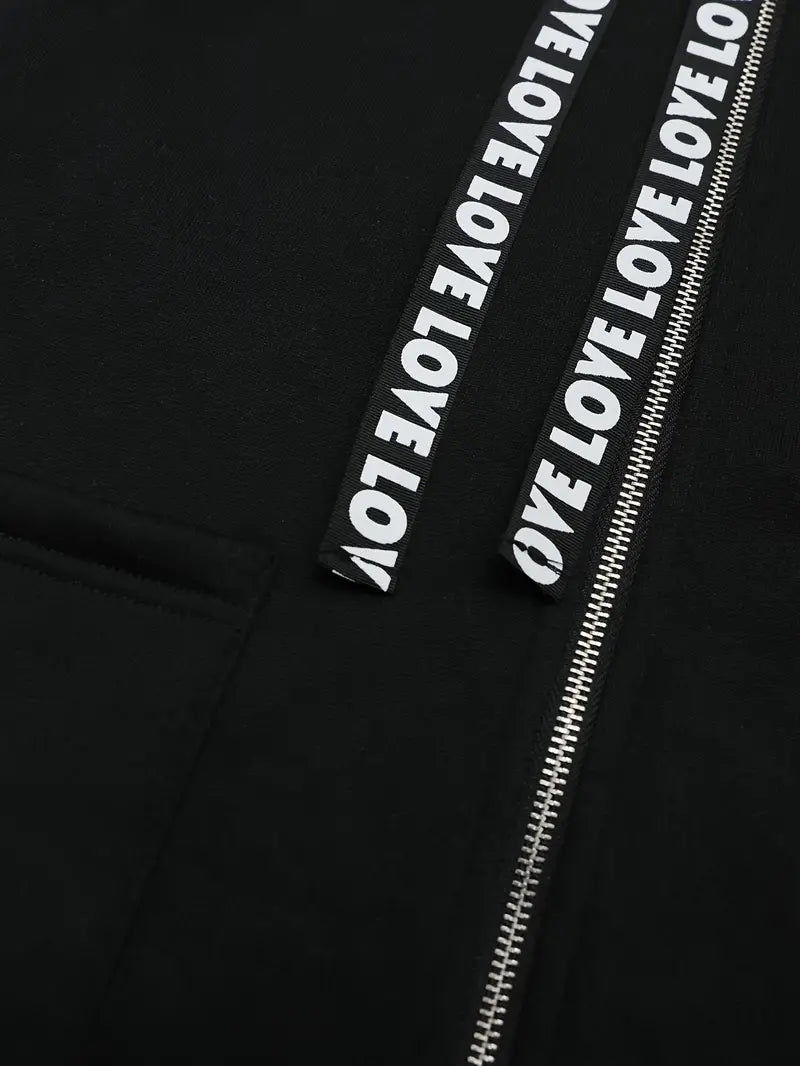 Luisa | Casual mid-length hooded jacket
