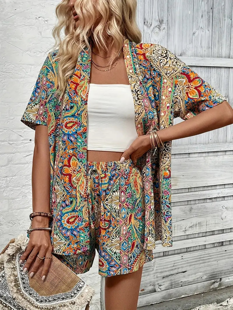 Nives® | Paisley Print Two-Piece Set