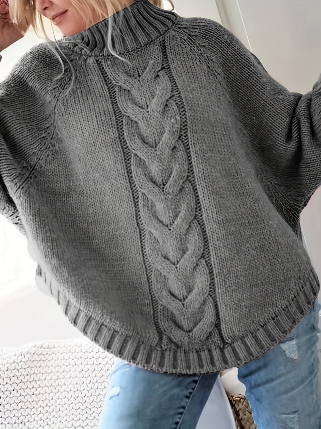 Pink | Elegant knitted sweater